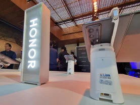 Vistra trazeira do alarme instalado com dois braços