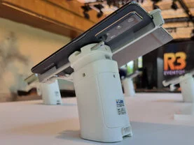 Vista Lateral do Alarme instalado com dois braços